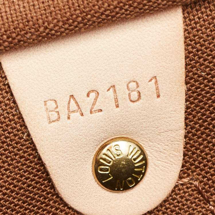 Pre Owned Louis Vuitton Monogram Canvas Speedy 35 Bag