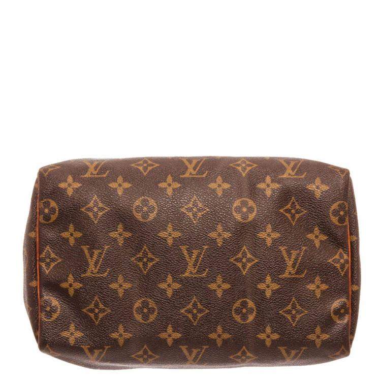 Pre Owned Louis Vuitton Brown Monogram Canvas Speedy Bag