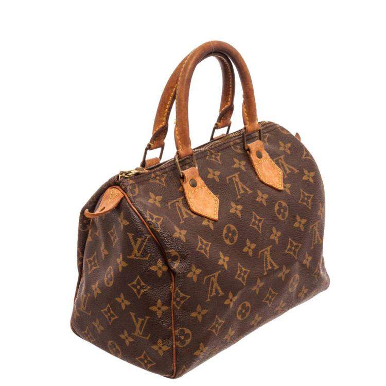 Pre Owned Louis Vuitton Brown Monogram Canvas Speedy Bag