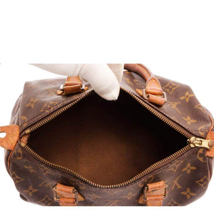 Pre Owned Louis Vuitton Brown Monogram Canvas Speedy Bag