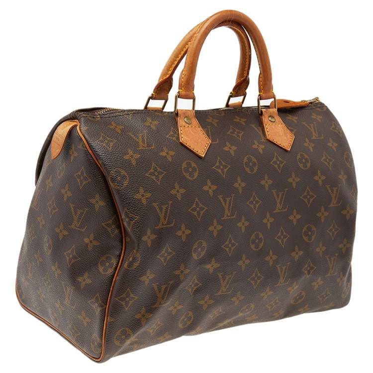 Pre Owned Louis Vuitton Monogram Canvas Speedy 35 Bag