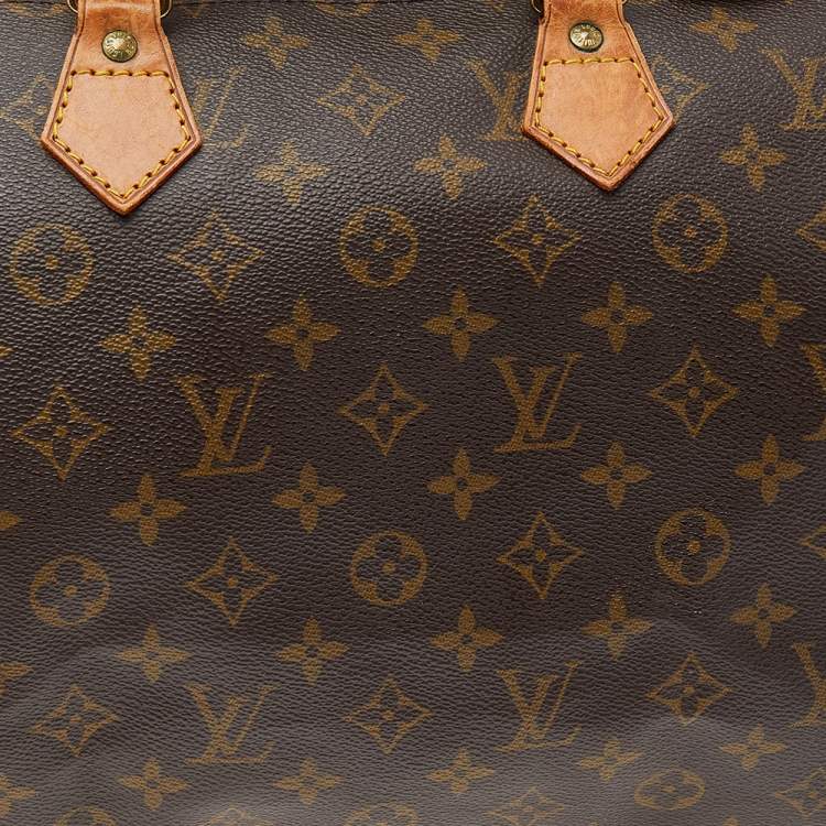 Pre Owned Louis Vuitton Monogram Canvas Speedy 35 Bag