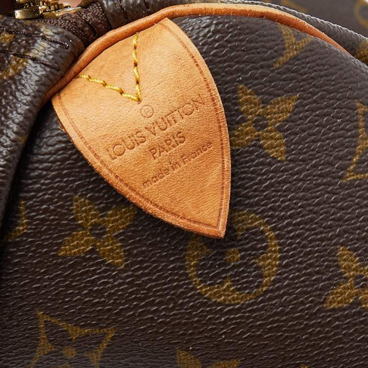 Pre Owned Louis Vuitton Monogram Canvas Speedy 35 Bag