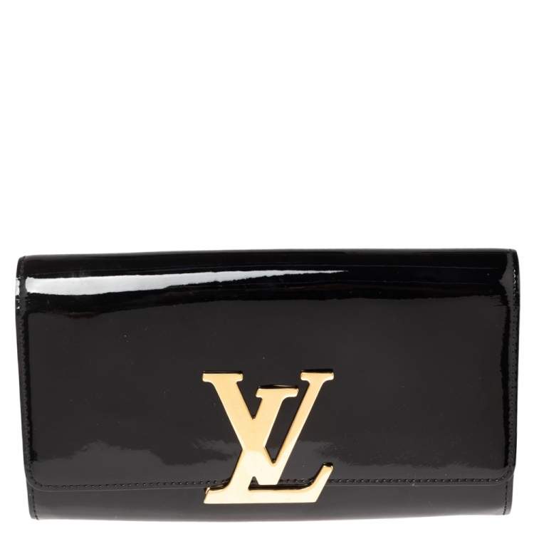Louis Vuitton Black Vernis Leather Louise Clutch Louis Vuitton | The Luxury  Closet