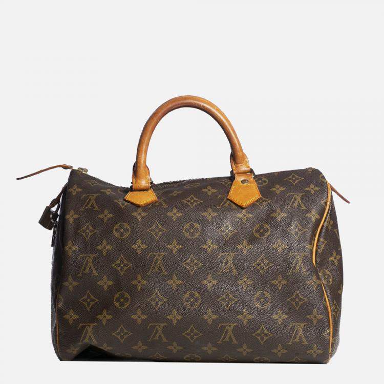 Pre Owned Louis Vuitton Monogram Canvas Speedy 30 Bag