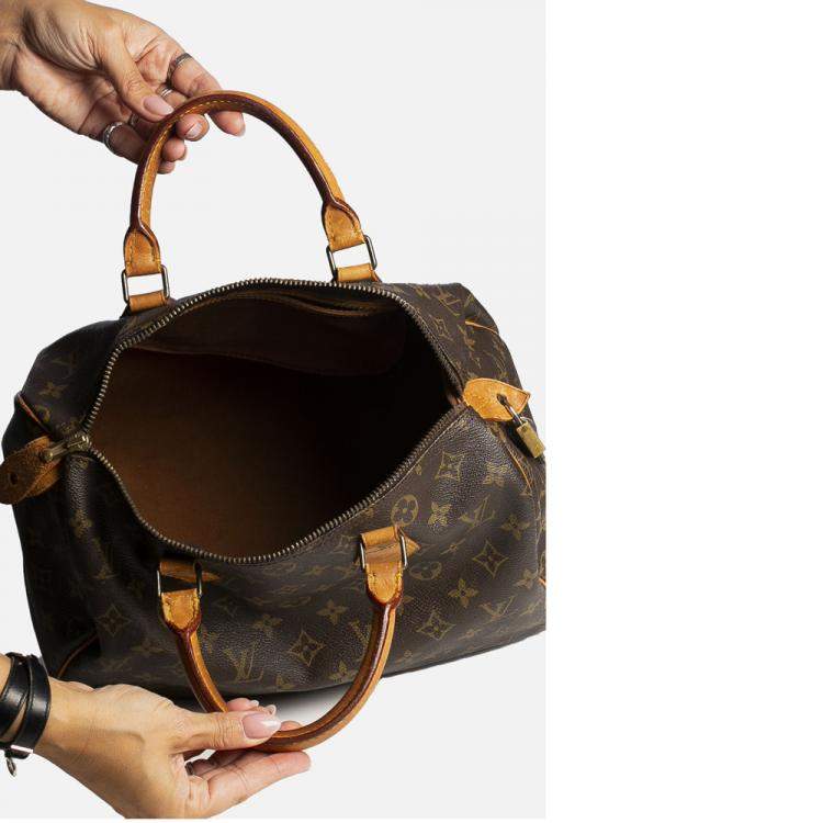 Pre Owned Louis Vuitton Monogram Canvas Speedy 30 Bag