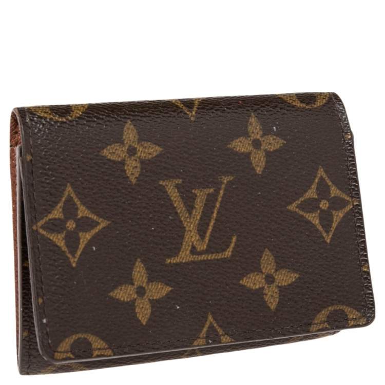 Pre Owned Louis Vuitton Monogram Canvas Business Card Holder 
