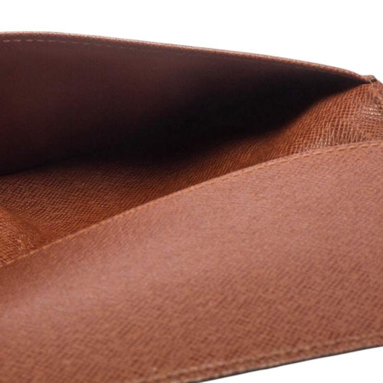 Pre Owned Louis Vuitton Monogram Canvas Bifold Card Holder