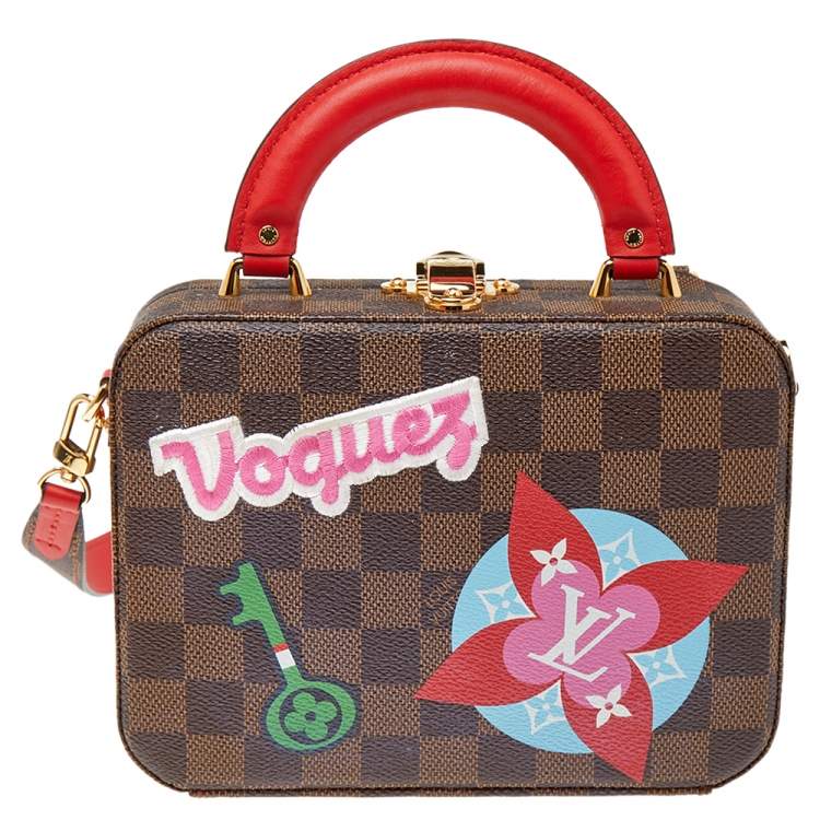 مملوكة مسبقًا Louis Vuitton Damier Ebene Canvas LV Stories Box Bag