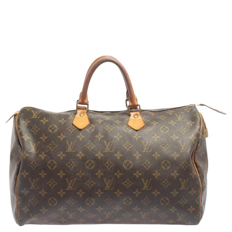 Pre Owned Louis Vuitton Monogram Canvas Speedy 40 Bag