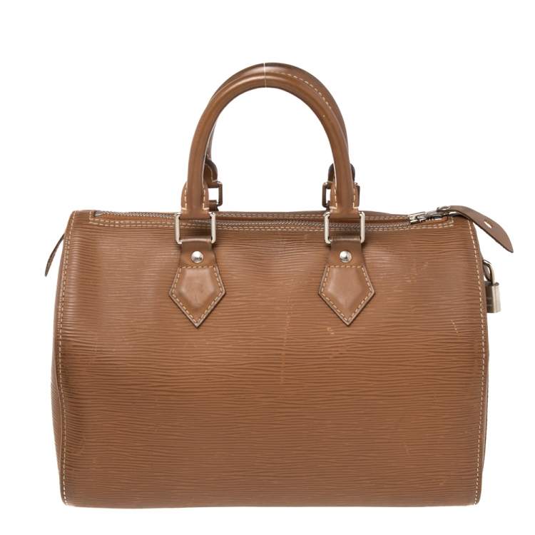 Pre Owned Louis Vuitton Canelle Epi Leather Speedy 25 Bag
