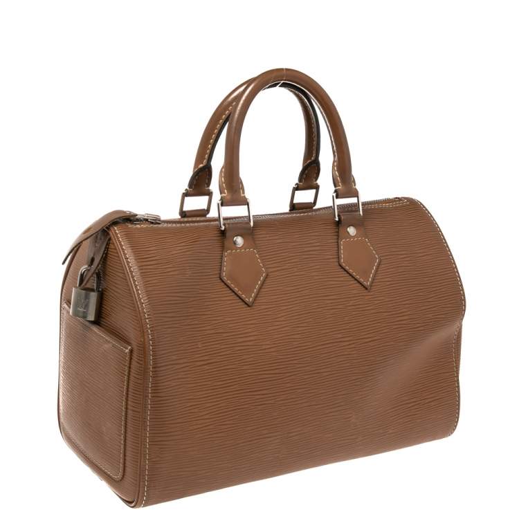 Pre Owned Louis Vuitton Canelle Epi Leather Speedy 25 Bag