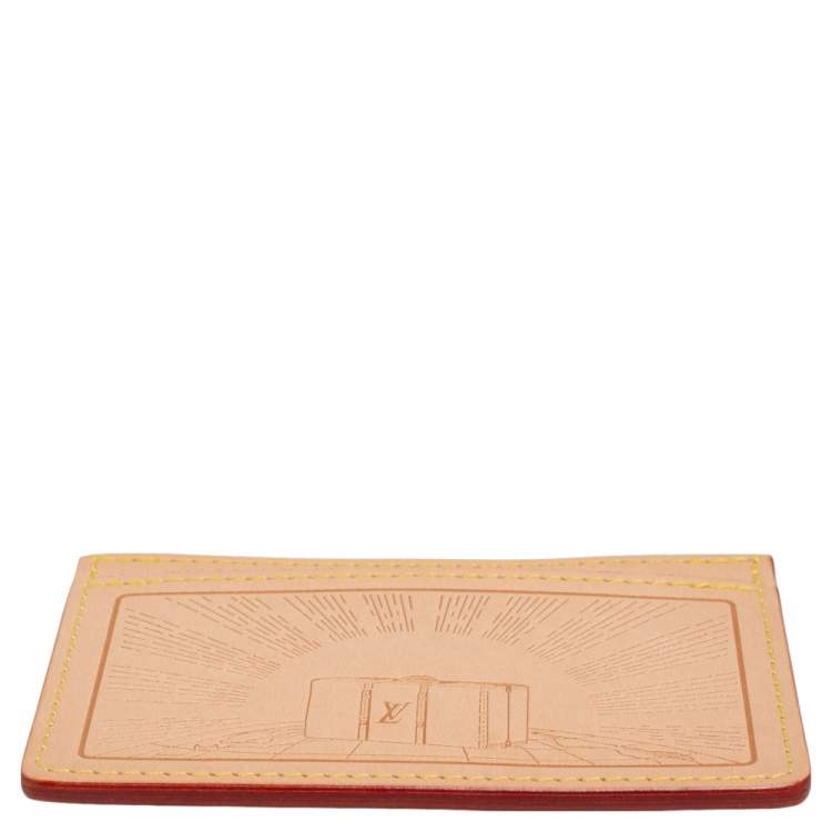 Pre Owned Louis Vuitton Vachetta Leather Voyages Card Holder