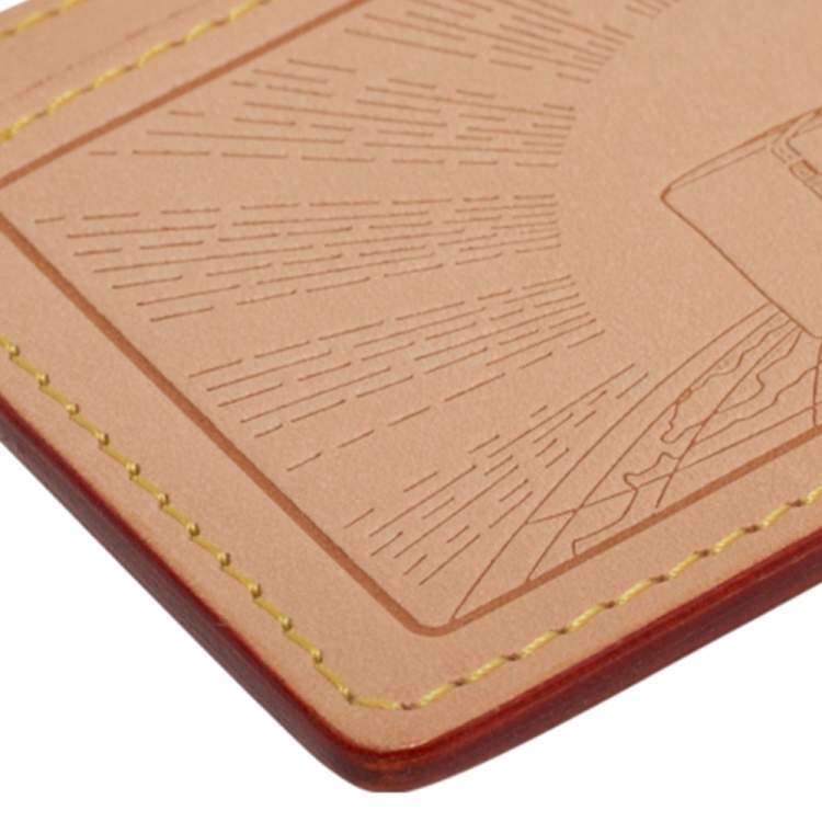 Pre Owned Louis Vuitton Vachetta Leather Voyages Card Holder