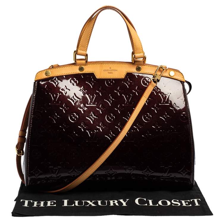 مملوكة مسبقًا Louis Vuitton Amarante Monogram Vernis Brea GM Bag