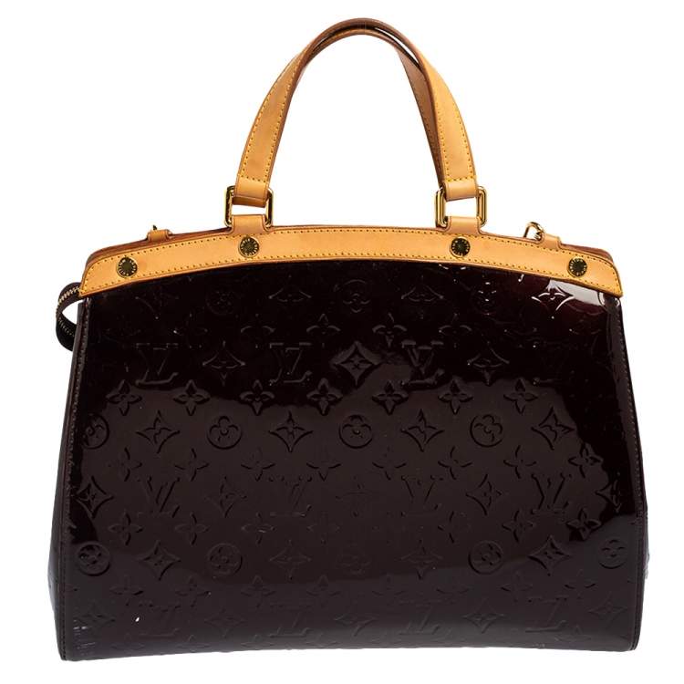 مملوكة مسبقًا Louis Vuitton Amarante Monogram Vernis Brea GM Bag