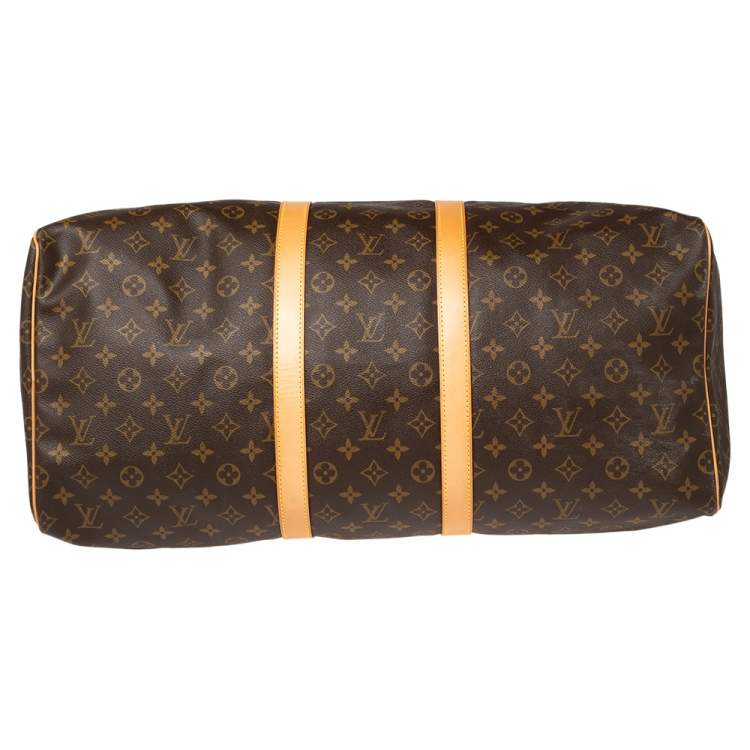 Pre Owned Louis Vuitton Monogram Canvas Keepall 55 Bag