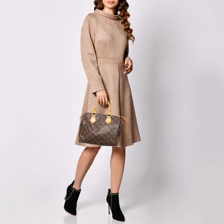 Pre Owned Louis Vuitton Monogram Canvas Speedy 25 Bag