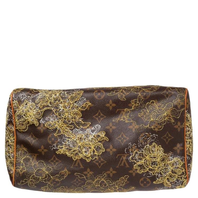 مملوكة مسبقًا Louis Vuitton Monogram Canvas Limited Edition Dentelle Speedy 30 Bag