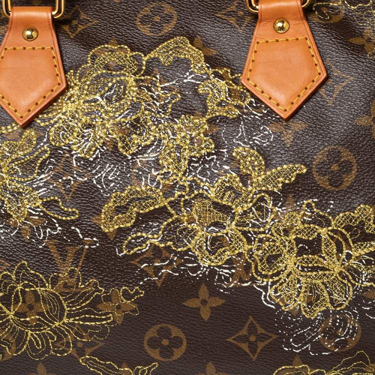 مملوكة مسبقًا Louis Vuitton Monogram Canvas Limited Edition Dentelle Speedy 30 Bag