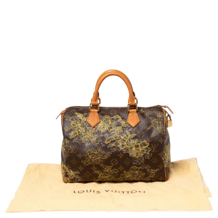 مملوكة مسبقًا Louis Vuitton Monogram Canvas Limited Edition Dentelle Speedy 30 Bag