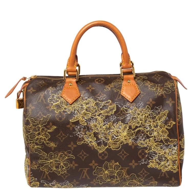 مملوكة مسبقًا Louis Vuitton Monogram Canvas Limited Edition Dentelle Speedy 30 Bag