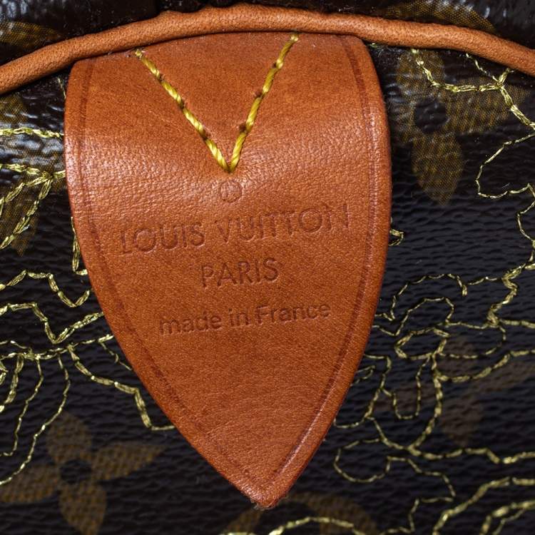 مملوكة مسبقًا Louis Vuitton Monogram Canvas Limited Edition Dentelle Speedy 30 Bag