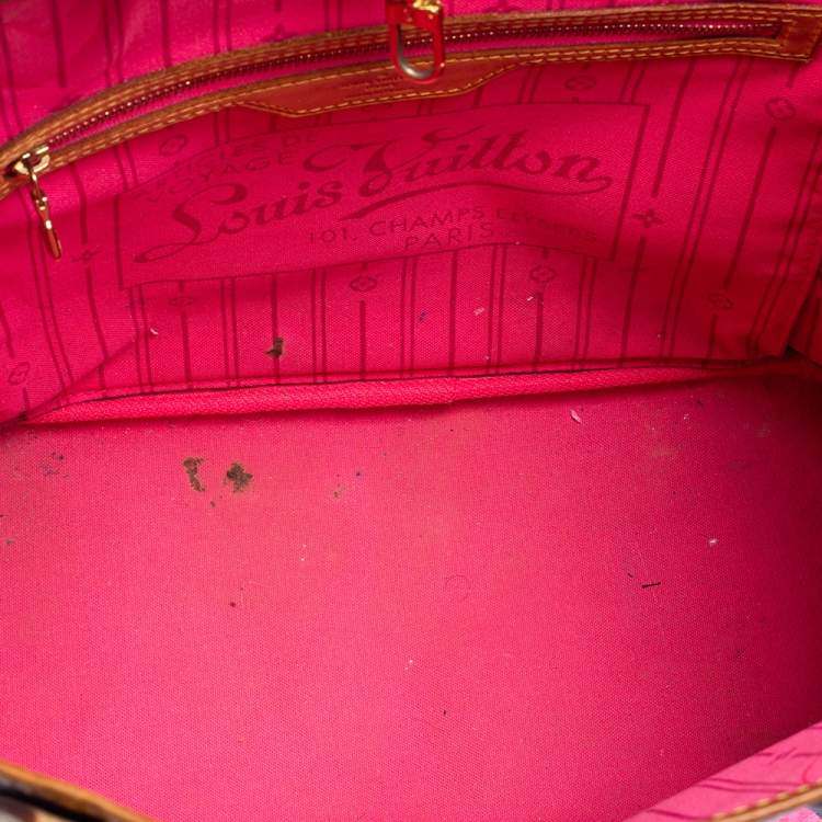 Pre Owned Louis Vuitton Monogram Canvas Limited Edition Stephen Sprouse Roses Neverfull MM Bag