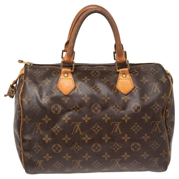 Pre Owned Louis Vuitton Monogram Canvas Speedy 30 Bag