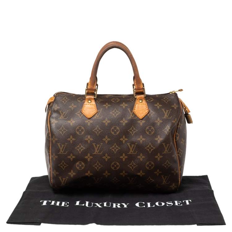 Pre Owned Louis Vuitton Monogram Canvas Speedy 30 Bag