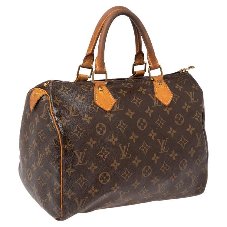 Pre Owned Louis Vuitton Monogram Canvas Speedy 30 Bag