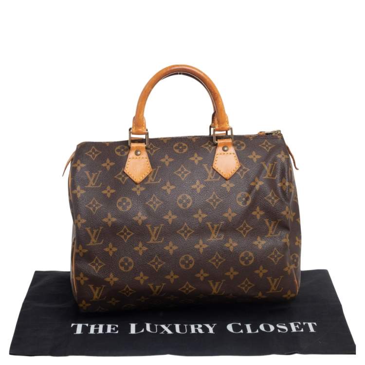 Pre Owned Louis Vuitton Monogram Canvas Speedy 30 Bag