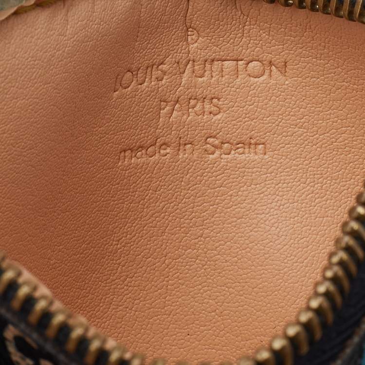 Pre Owned Louis Vuitton Black Multicolore Monogram Canvas Pochette Cles Coin Purse