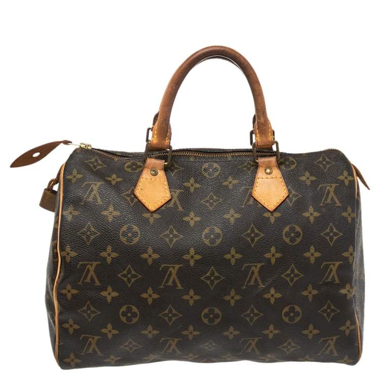 Pre Owned Louis Vuitton Monogram Canvas Speedy 30 Bag