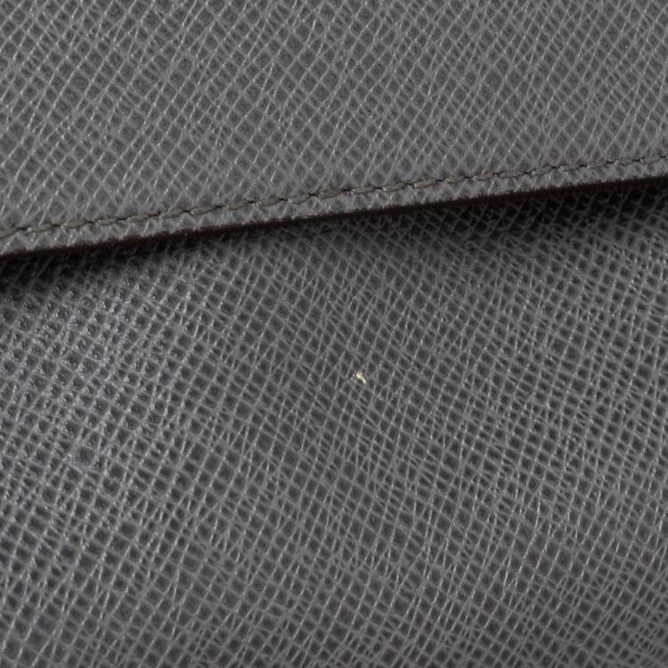 Pre Owned Louis Vuitton Grey Taiga Leather Roman GM Bag