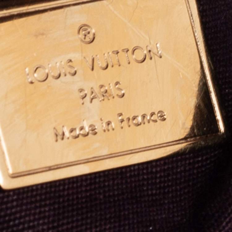 Pre Owned Louis Vuitton Amarante Monogram Vernis Pasadena Bag