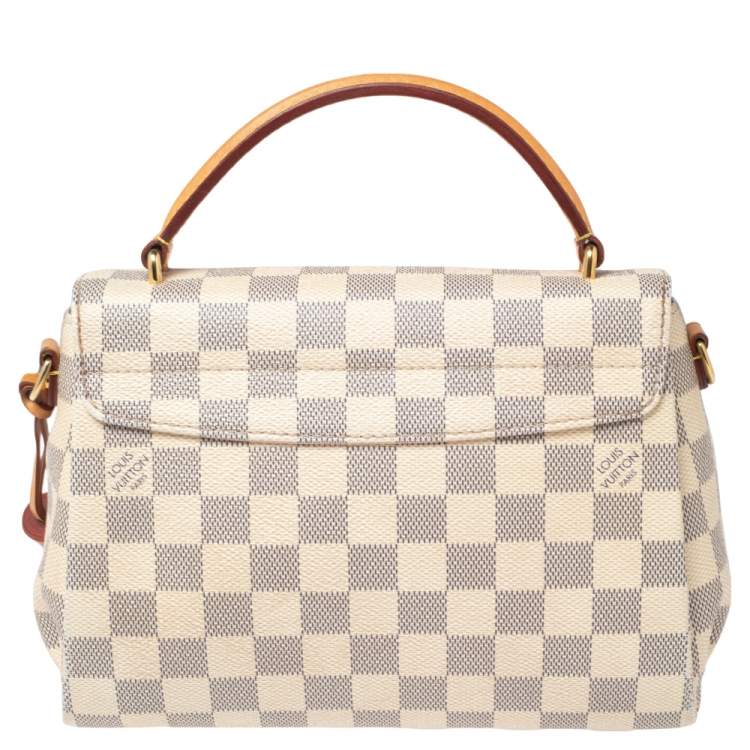Pre Owned Louis Vuitton Damier Azure Canvas Croisette Bag