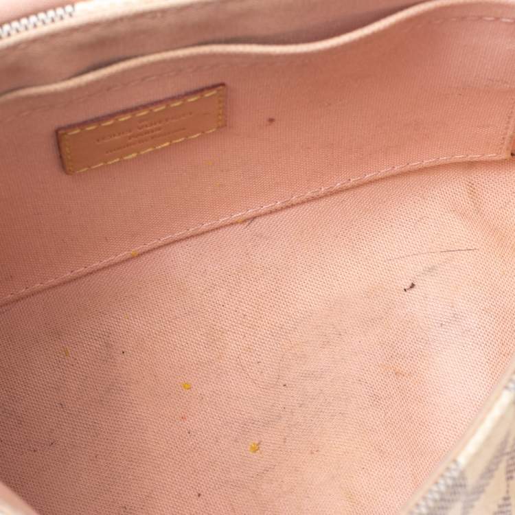 Pre Owned Louis Vuitton Damier Azure Canvas Croisette Bag