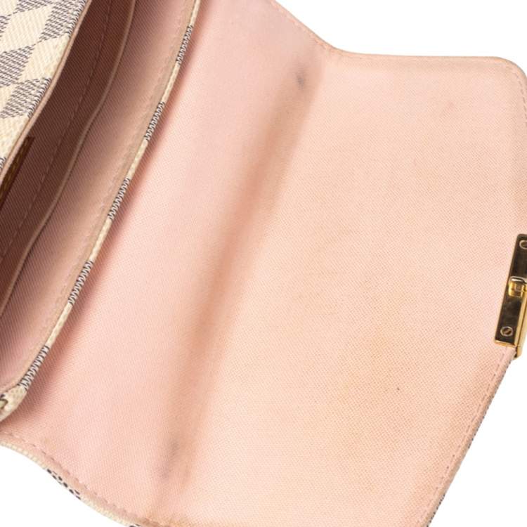 Pre Owned Louis Vuitton Damier Azure Canvas Croisette Bag