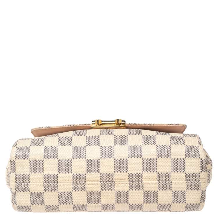 Pre Owned Louis Vuitton Damier Azure Canvas Croisette Bag