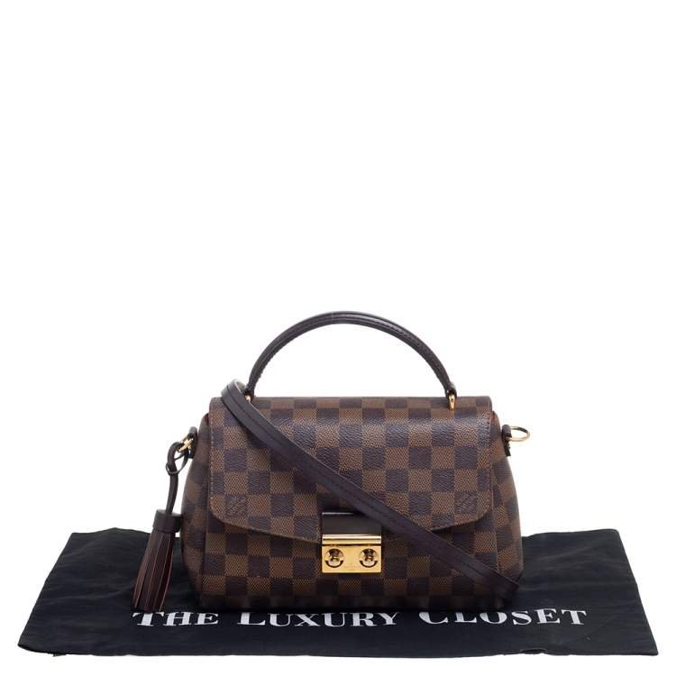 Pre Owned Louis Vuitton Damier Ebene Canvas Croisette Bag