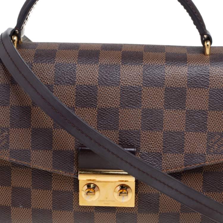 Pre Owned Louis Vuitton Damier Ebene Canvas Croisette Bag