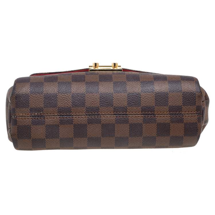 Pre Owned Louis Vuitton Damier Ebene Canvas Croisette Bag