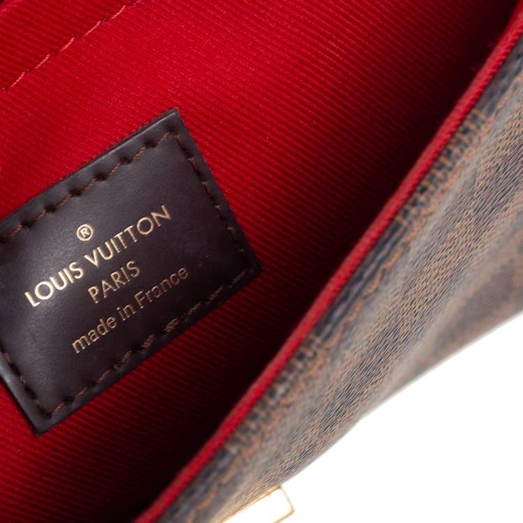 Pre Owned Louis Vuitton Damier Ebene Canvas Croisette Bag