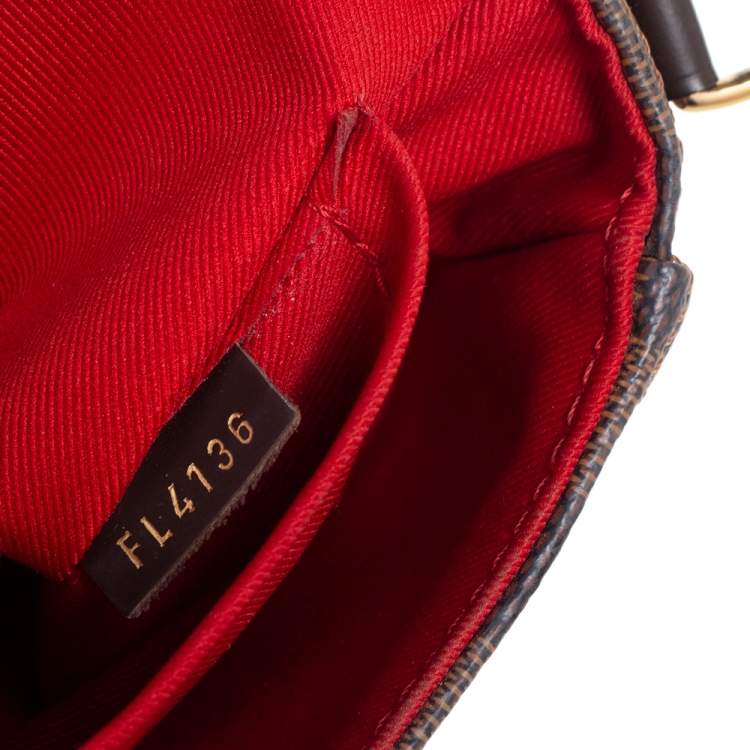 Pre Owned Louis Vuitton Damier Ebene Canvas Croisette Bag