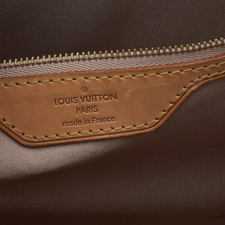 Pre Owned Louis Vuitton Rose Florentine Monogram Vernis Brea GM Bag