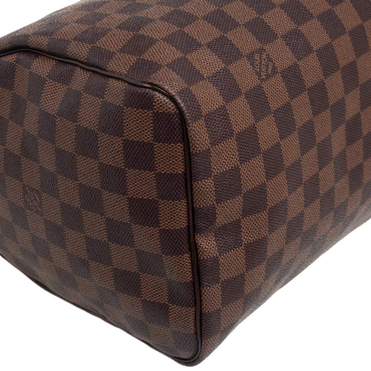 Pre Owned Louis Vuitton Damier Ebene Canvas Speedy 30 Bag