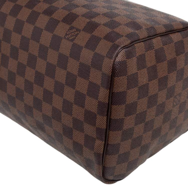 Pre Owned Louis Vuitton Damier Ebene Canvas Speedy 30 Bag