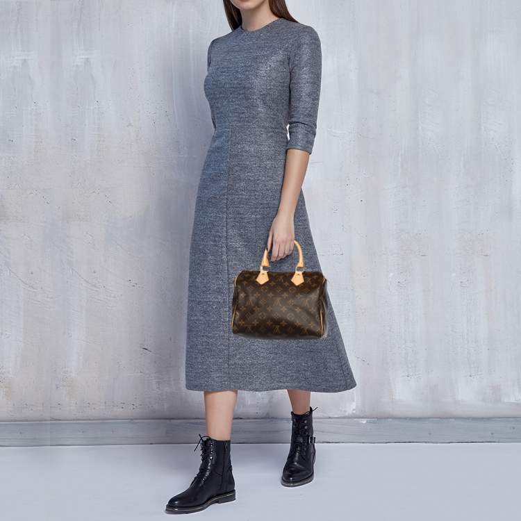 Pre Owned Louis Vuitton Monogram Canvas Speedy 25 Bag