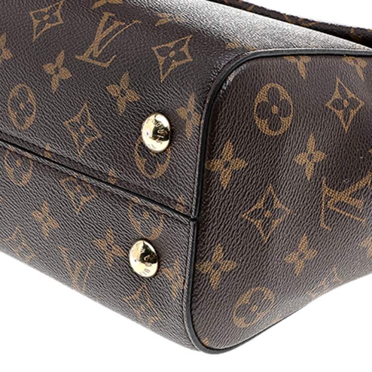 Pre Owned Louis Vuitton Coated Canvas Cluny MM Bag